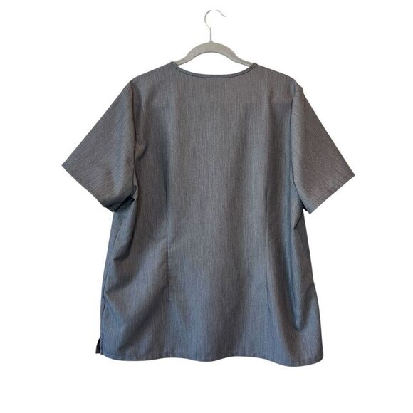 FIGS Technical Collection Scrub Top Women’s XXL Gray Catarina One Pocket - Picture 2 of 4